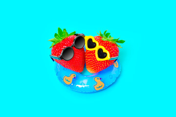 Refreshing Summer Fun: Strawberry Floaties Adventure