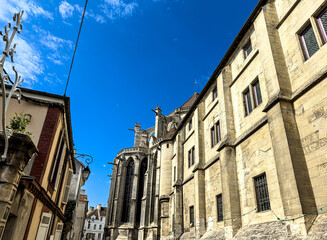 Fototapeta premium Antique building view in Meaux, France