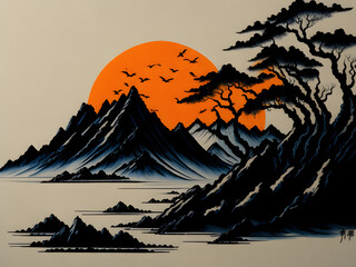 illustration of landscape