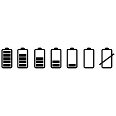 Battery charge icon vector. indicator battery illustration symbol. accumulator logo.