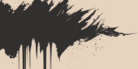 Vintage retro ink pain drawing abstract grafitti. Can be used for graphic design products or decoration. Graphic