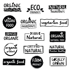 Fototapeta premium Organic food, natural product, healthy life and farm fresh for food and drink promotion.
