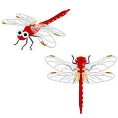 赤とんぼのイラスト