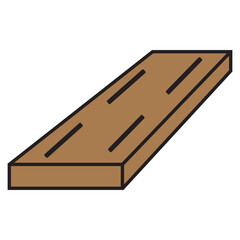 wood icon vector
