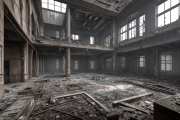 Foto op Plexiglas Interior of a post apocalyptic building © Hagi