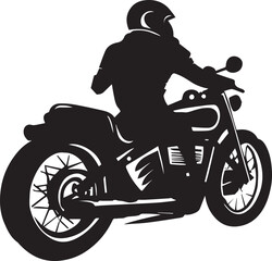 Motor bike rider vector tattoo design illustration