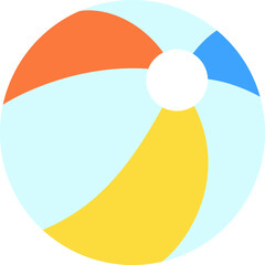 カラフルなビーチボール　