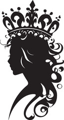Queen vector tattoo design illustration