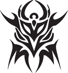 Floral vector tattoo design illustration