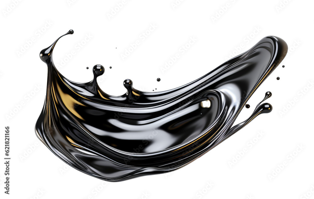 Poster black splashes isolated background png. generative ai.