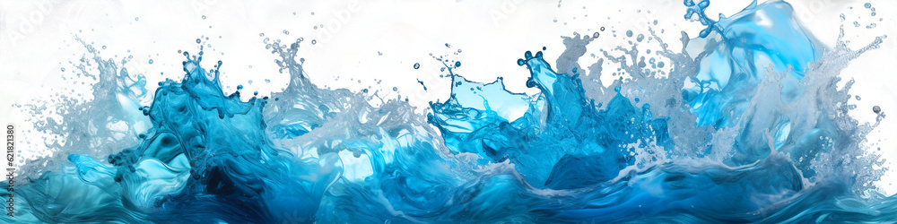 Poster water wave splash on transparent background isolated png.generated with ai