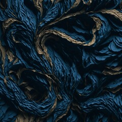 Obraz premium Blue Detailed Abstract Portrait