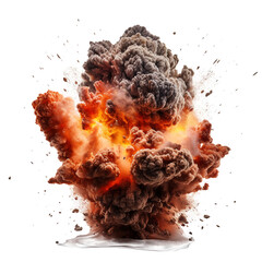 Explosion Isolated With Background PNG.Generated with AI