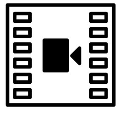 film strip with video icon