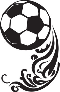 Soccer tattoo design illustration vector