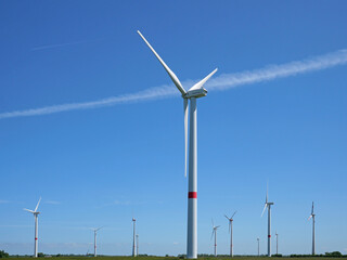 Windpark in Mecklenburg-Vorpommern, Deutschland
