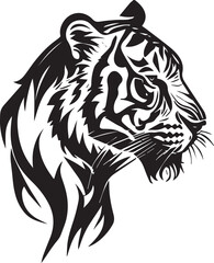 Tiger tattoo vector illustration