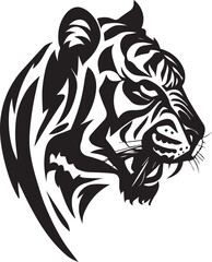 Tiger tattoo vector illustration
