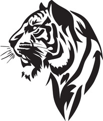 Tiger tattoo vector illustration