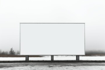 Obraz premium Outdoor advertising poster background. Generate Ai