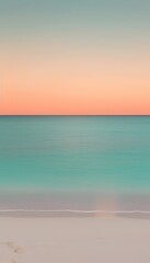 Fototapeta premium a blue and pink sky over a body of water