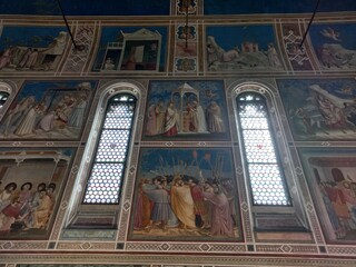 Affreschi, Cappella degli Scrovegni, Padova, Veneto, Italia