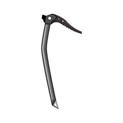 climb ice axe cartoon. adventure danger, glacier rock, symbol active climb ice axe sign. isolated symbol vector illustration