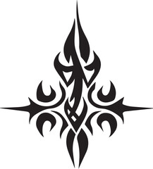 Tribal tattoo design illustration