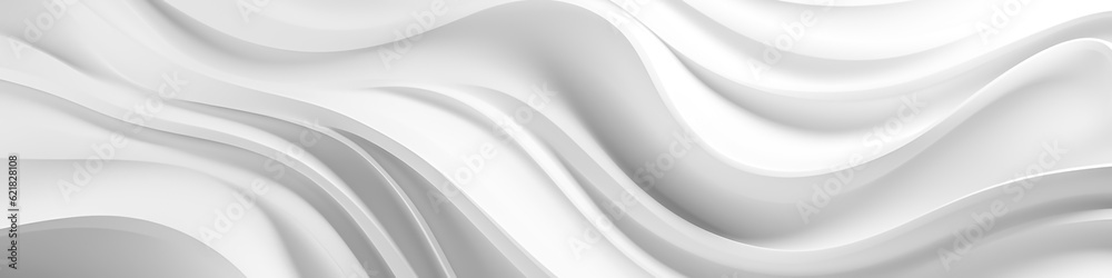 Poster White wave background, abstract concept.Generated with AI