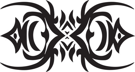 Tribal tattoo design illustration