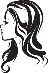 beautiful women face tattoo illustration vector