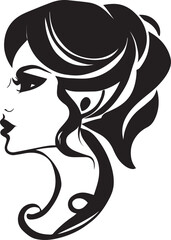 beautiful women face tattoo illustration vector