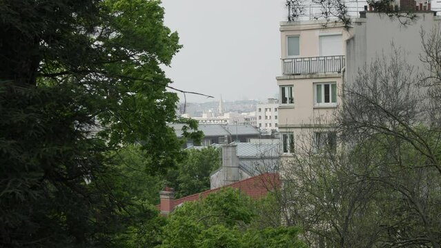 view to town in Paris, France