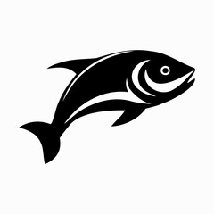 Fish icon illustration, fish logo, isolated on white background, vector illustration.