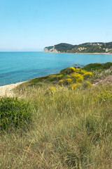 Fototapeta na wymiar seascape images photographed near the village of Agios Stefanos Corfu