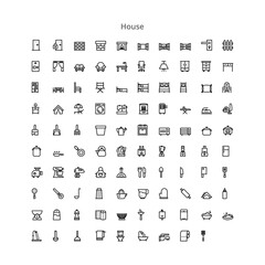 House icon set. Website set icon vector. for computer and mobile