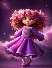 princess with a wand