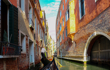 Fototapeta na wymiar Venice Canal City, Veneto region, Vennezia province, Italy. Photo taken on 15th October, 2018.
