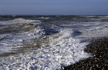 Bord de mer, Vagues, Pays de Caux, 76, Normandie, France