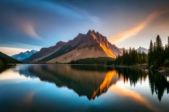 sunrise over the lake © Nature creative