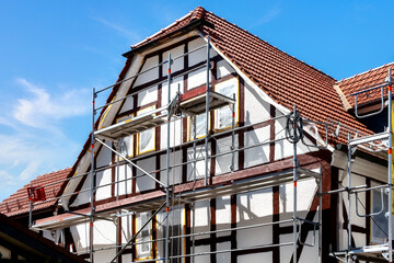 Reconstruction and renovation of an old half-timbered house
