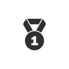 Medal icon. Award icon. Sports reward. Level complete. Game art. Game Medal. Achievement badge. Winner's trophy icon. Symbol victory. Reward badge. First place. Quality mark. Champion. Award badge.