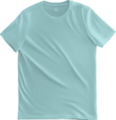 Mockup male Green laid out t-shirt canvas bella, png, front view