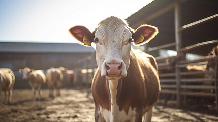 Prime Beef Cattle Farm. Producing Premium Beef and Cattle. Generative Ai