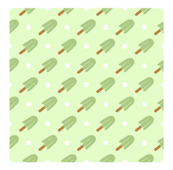 ice cream fabric pattern with circle 