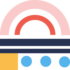 Fototapeta premium Abstract Bauhaus Shape