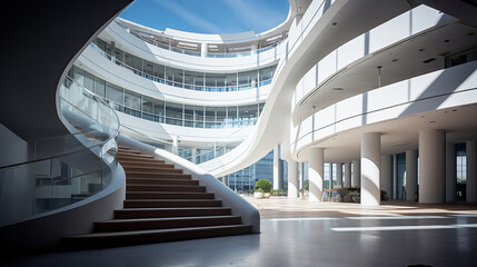 Obraz premium Unveiling Architectural Engineering Feats. Generative Ai