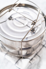 Pressure Cooker Pot No-Peel Hard Boiled Eggs