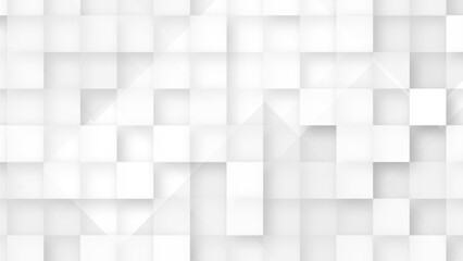 Abstract white and grey background. Mosaic pixel square. Modern design for business and technology. Simple style.