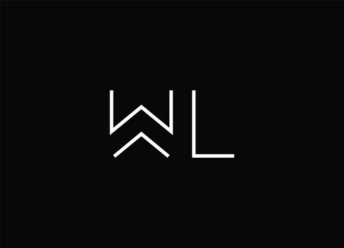 WL Alphabet letters Logo Design And Monogram logo